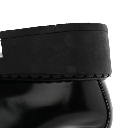 Prada Spazzolato Metal Triangle Logo 50mm Loafers 40 Black 10 of 18