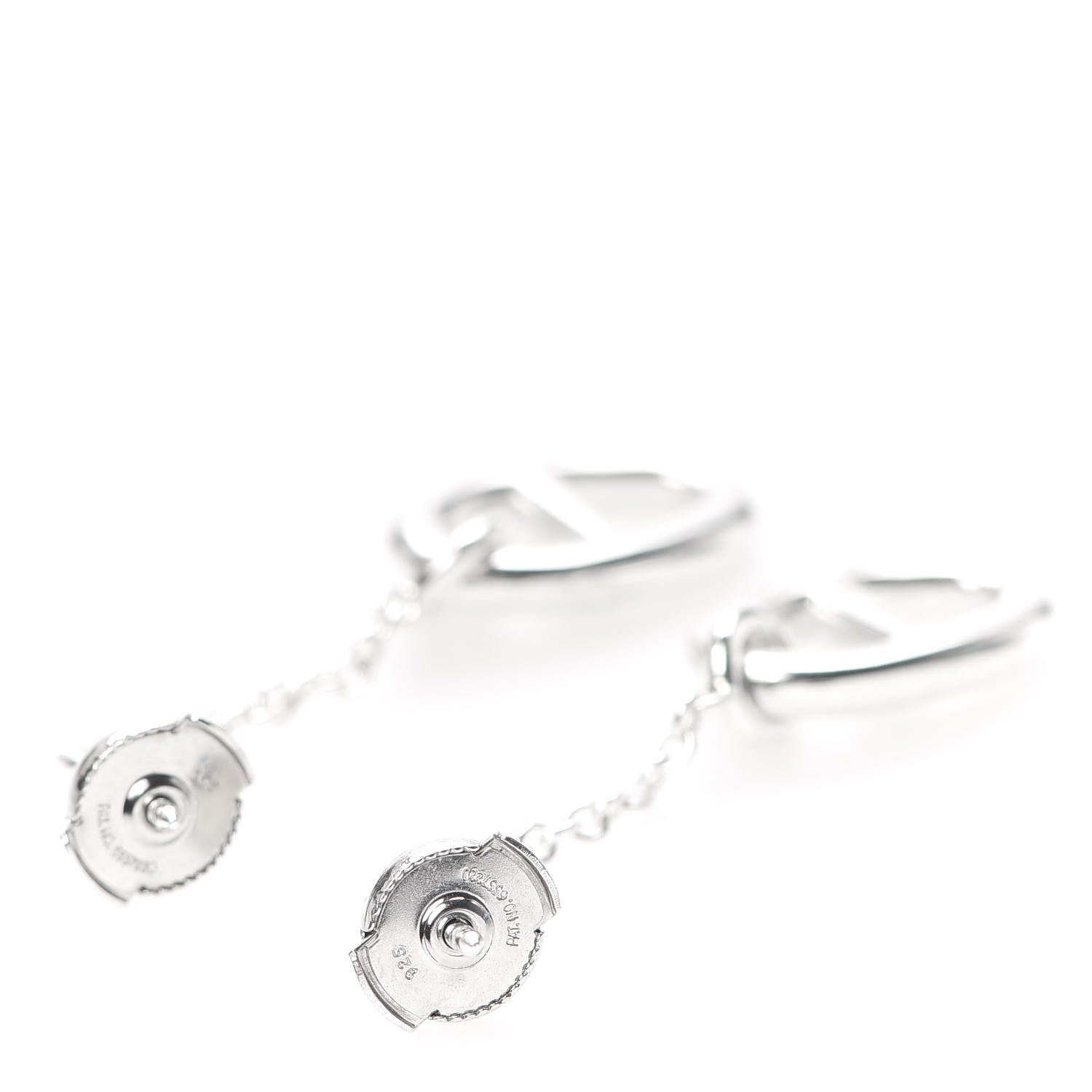 Hermes Sterling Silver Farandole Drop Earrings 3 of 5