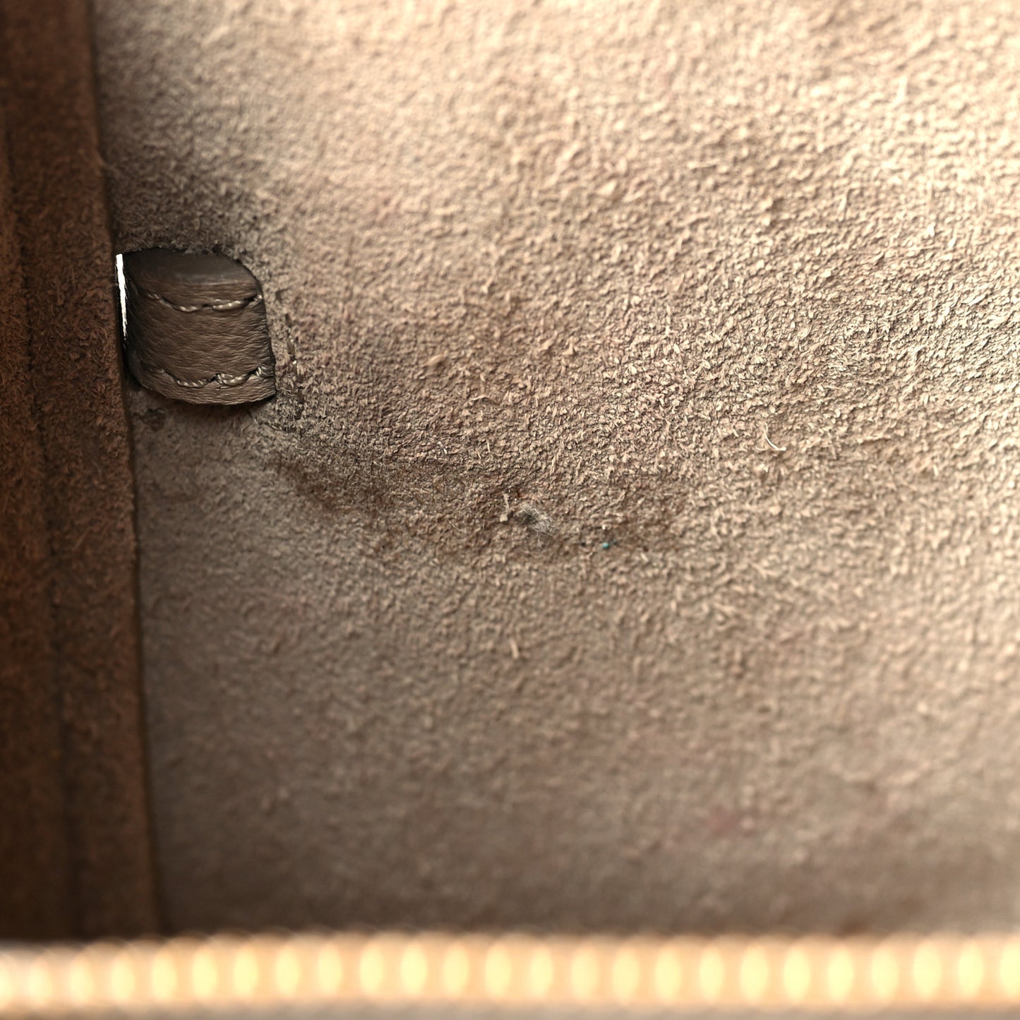 Grained Calfskin Nano Belt Bag Light Taupe