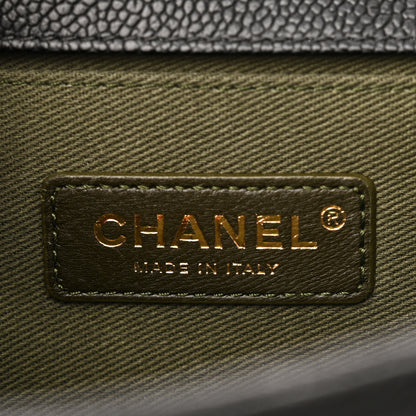 Chanel Caviar Quilted Medium Boy Flap Black 6 of 11