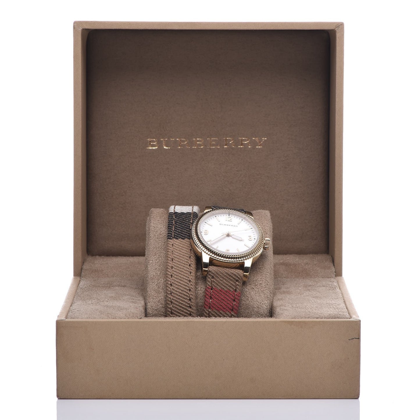 Stainless Steel Calfskin 30mm Double Wrap Quartz Watch BU7851