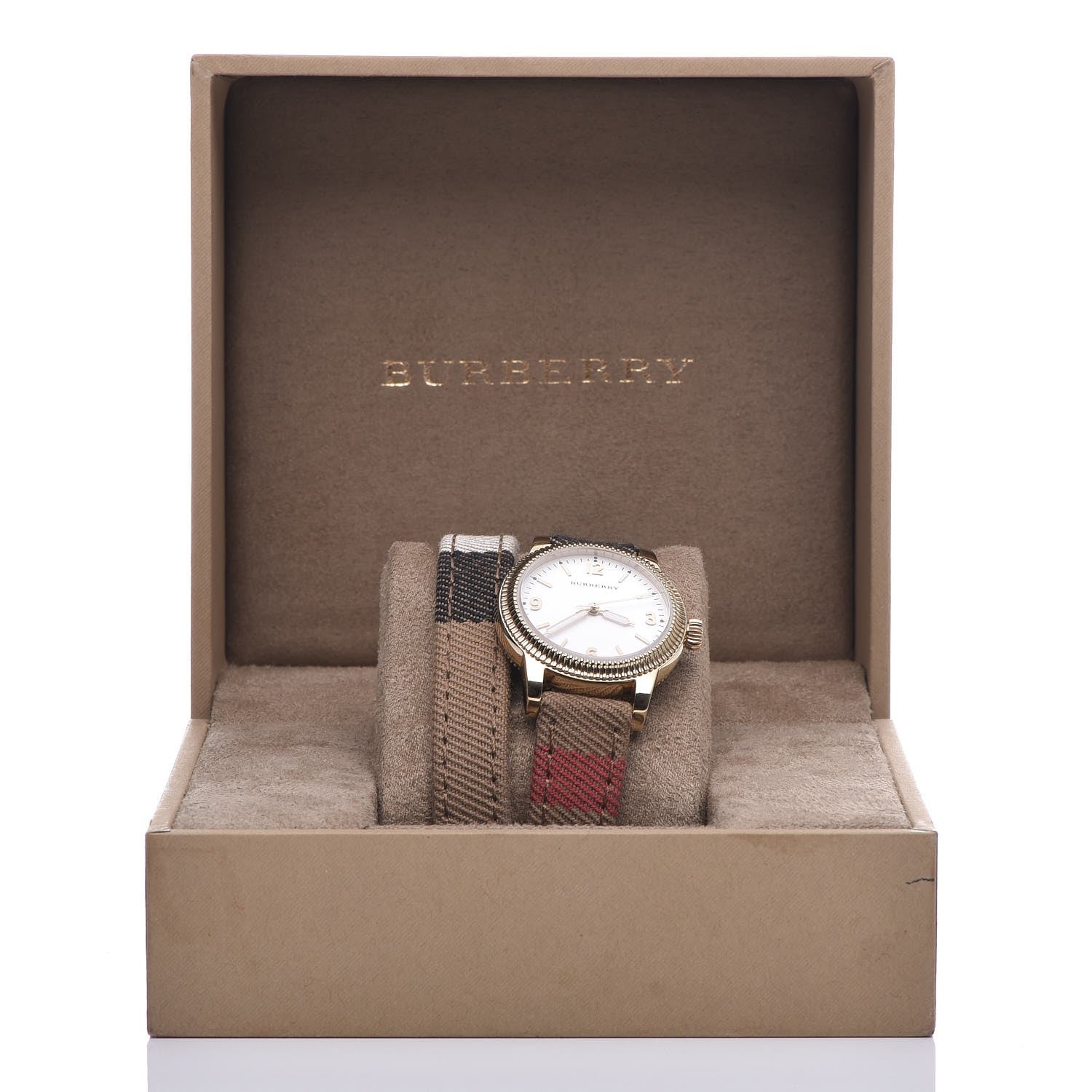 Burberry Stainless Steel Calfskin 30mm Double Wrap Quartz Watch BU7851 8 of 8