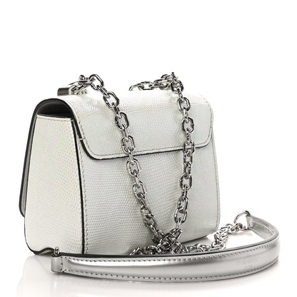 Louis Vuitton Iridescent Lizard Mini Swarovski Strass Twist Shoulder Bag 4 of 10