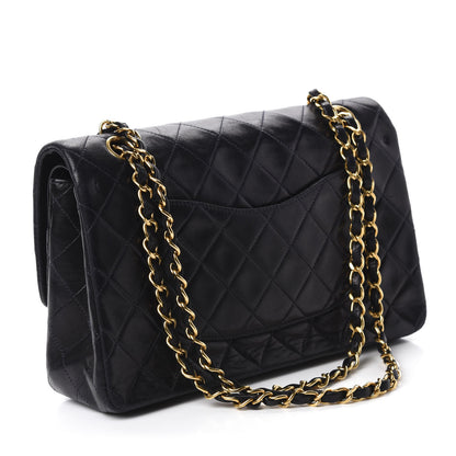 Chanel Lambskin Quilted Medium Double Flap Navy 3 of 13