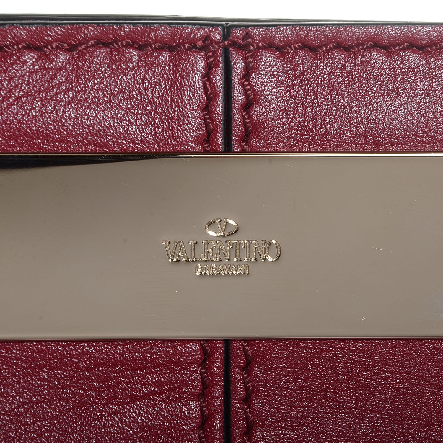 Valentino Garavani Leather Top Handle Tote Scarlet 9 of 9