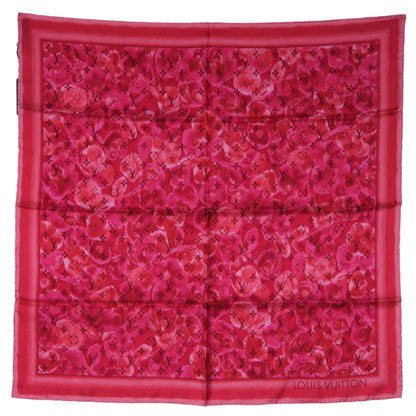 Louis Vuitton Silk Monogram Ikat Summer Square Scarf Rose Indien 2 of 5