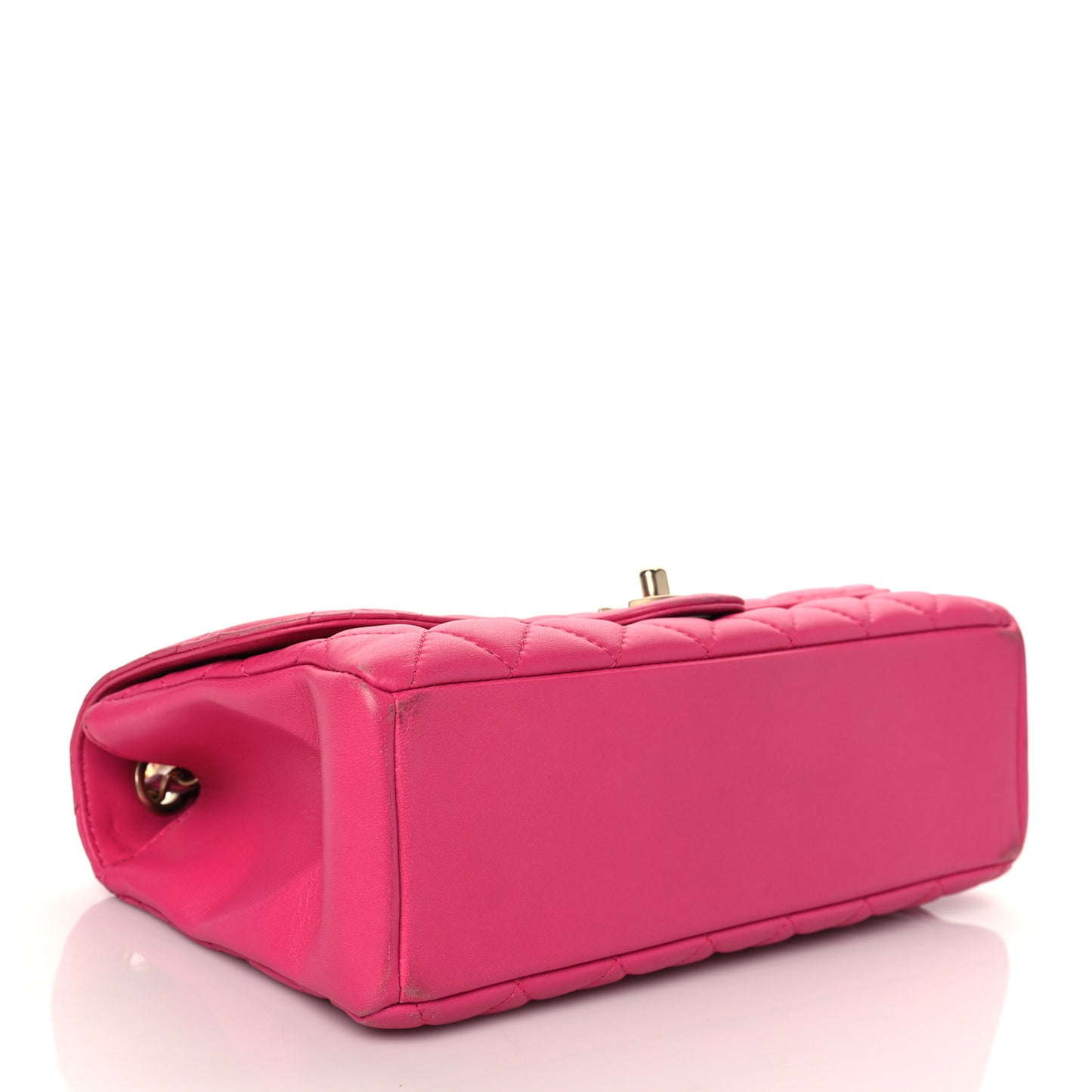 Lambskin Quilted Medium Mademoiselle Chic Flap Pink