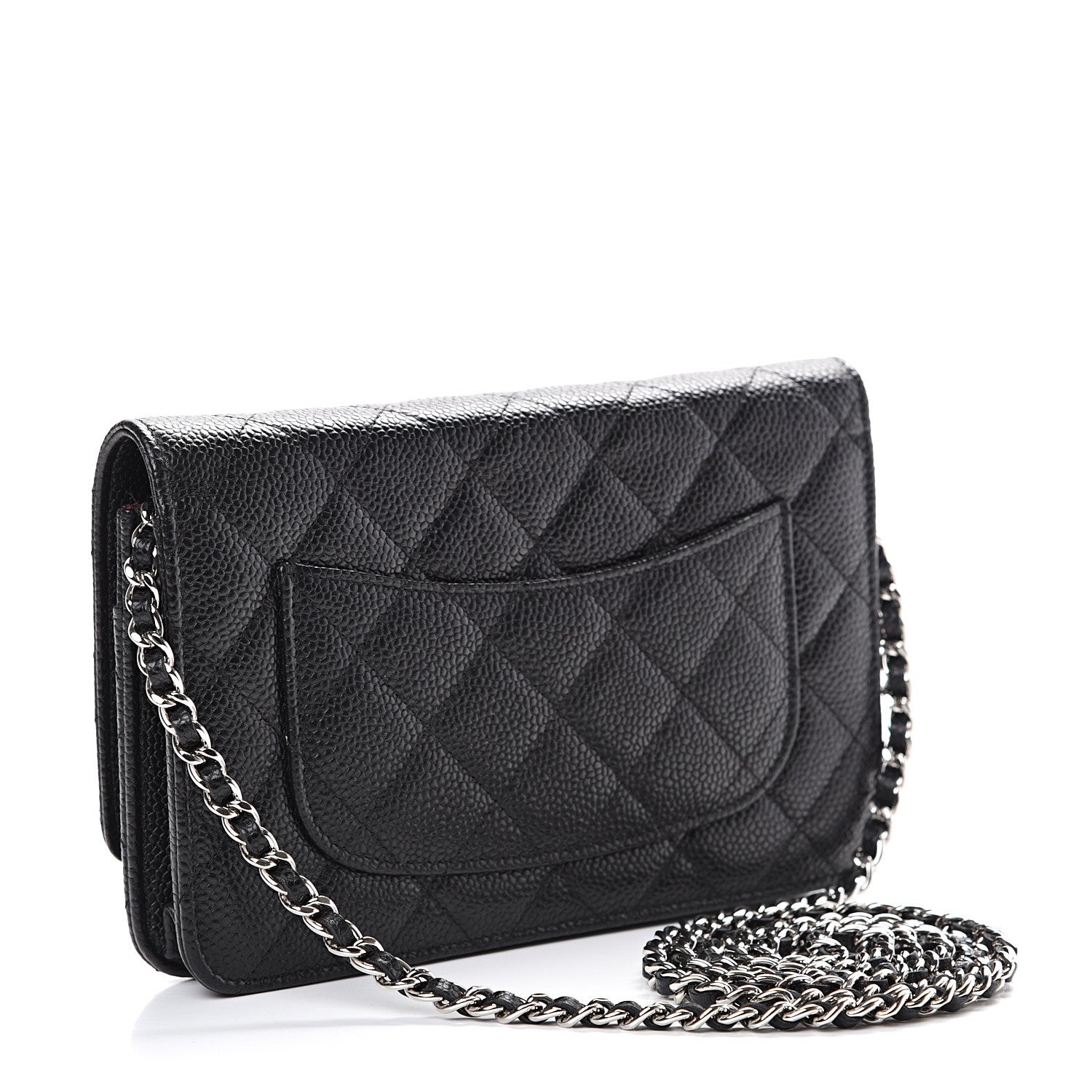 Chanel Caviar Quilted Wallet On Chain WOC Black 2 of 11