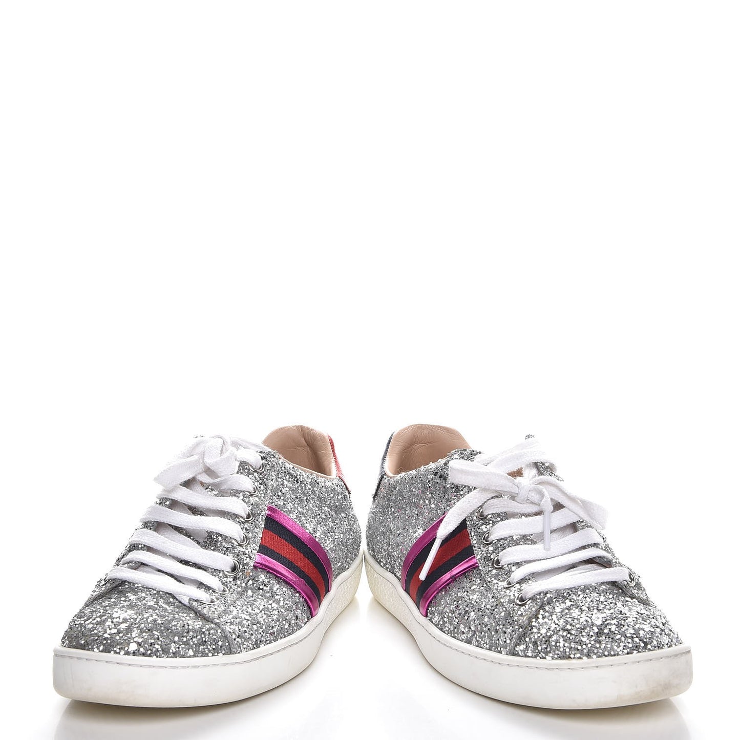 Glitter Web Ace Sneakers 36.5 Silver