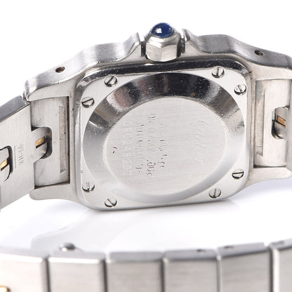Cartier Stainless Steel 18K Yellow Gold 24mm Santos De Cartier Galbee Quartz Watch 5 of 7