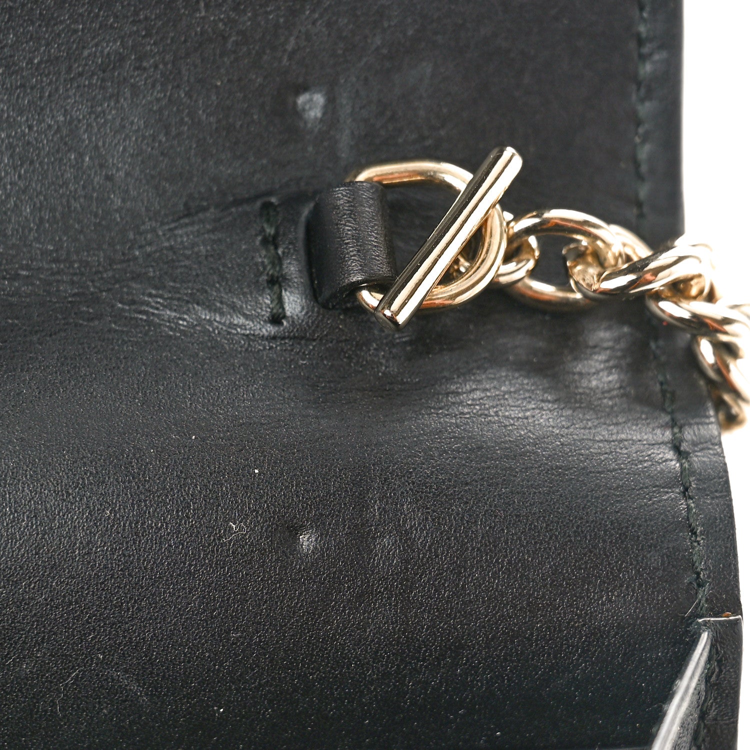 Gucci Guccissima Signature Bowy Chain Wallet Black 11 of 11