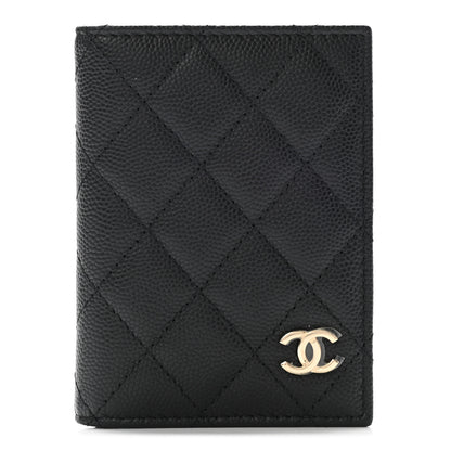 Chanel Caviar Quilted Card Holder Wallet Black 1 of 7