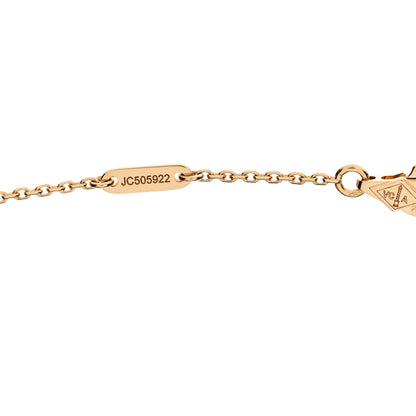 Van Cleef & Arpels 18K Yellow Gold Mother of Pearl Sweet Alhambra Pendant Necklace 6 of 7