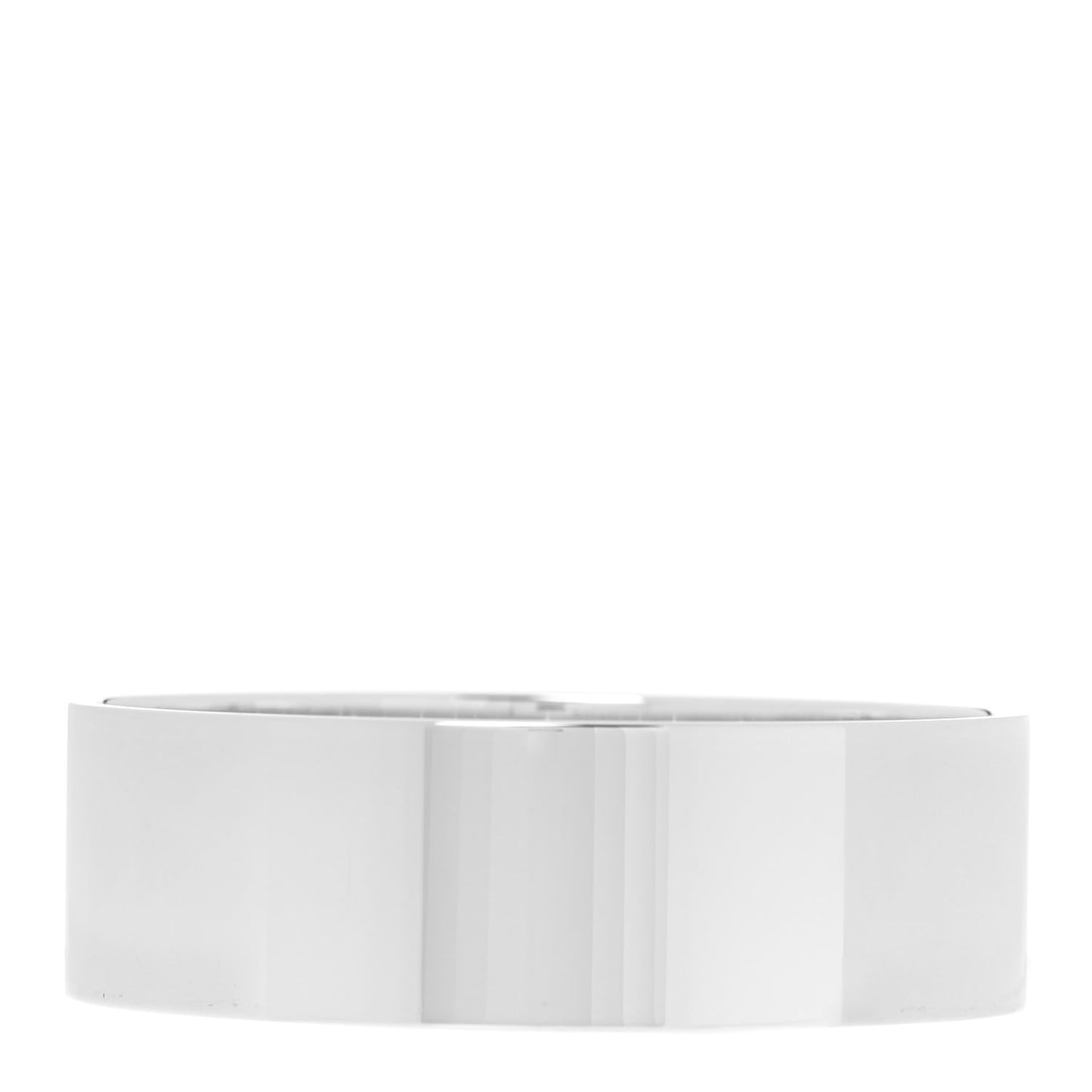 Sterling Silver Diamond Wide Locks Bangle Bracelet