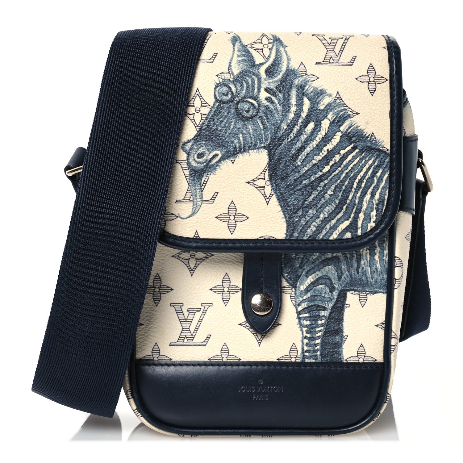 Louis Vuitton Savane Monogram Zebra Chapman Messenger BB White 1 of 9