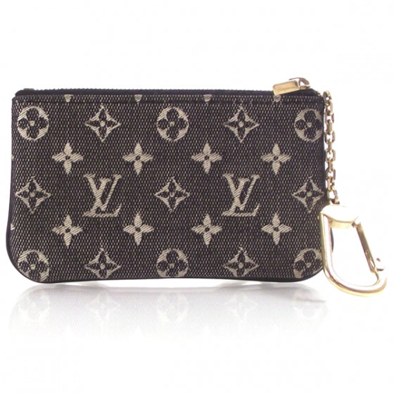 Mini Monogram Key Pouch Black