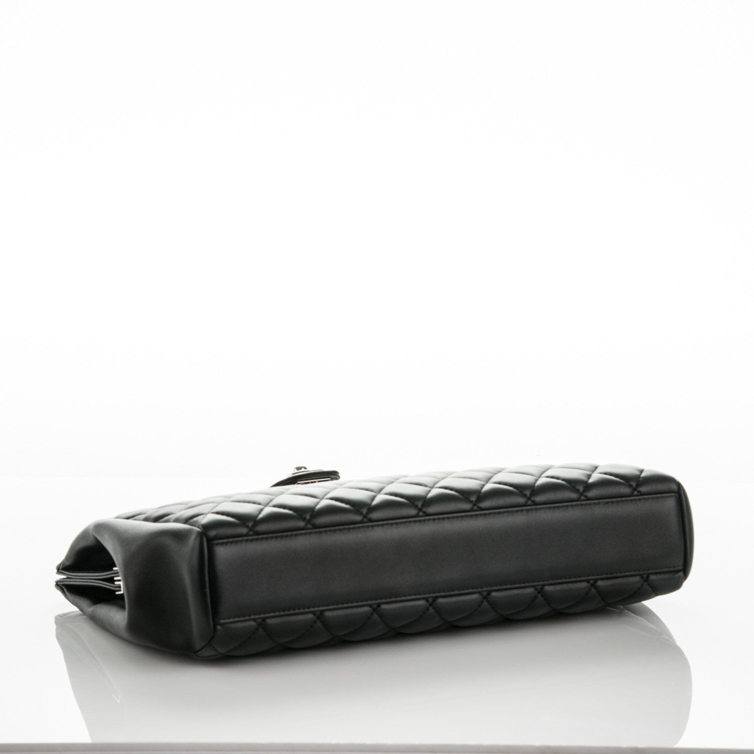 Chanel Lambskin Quilted Framed Clutch Black 4 of 8