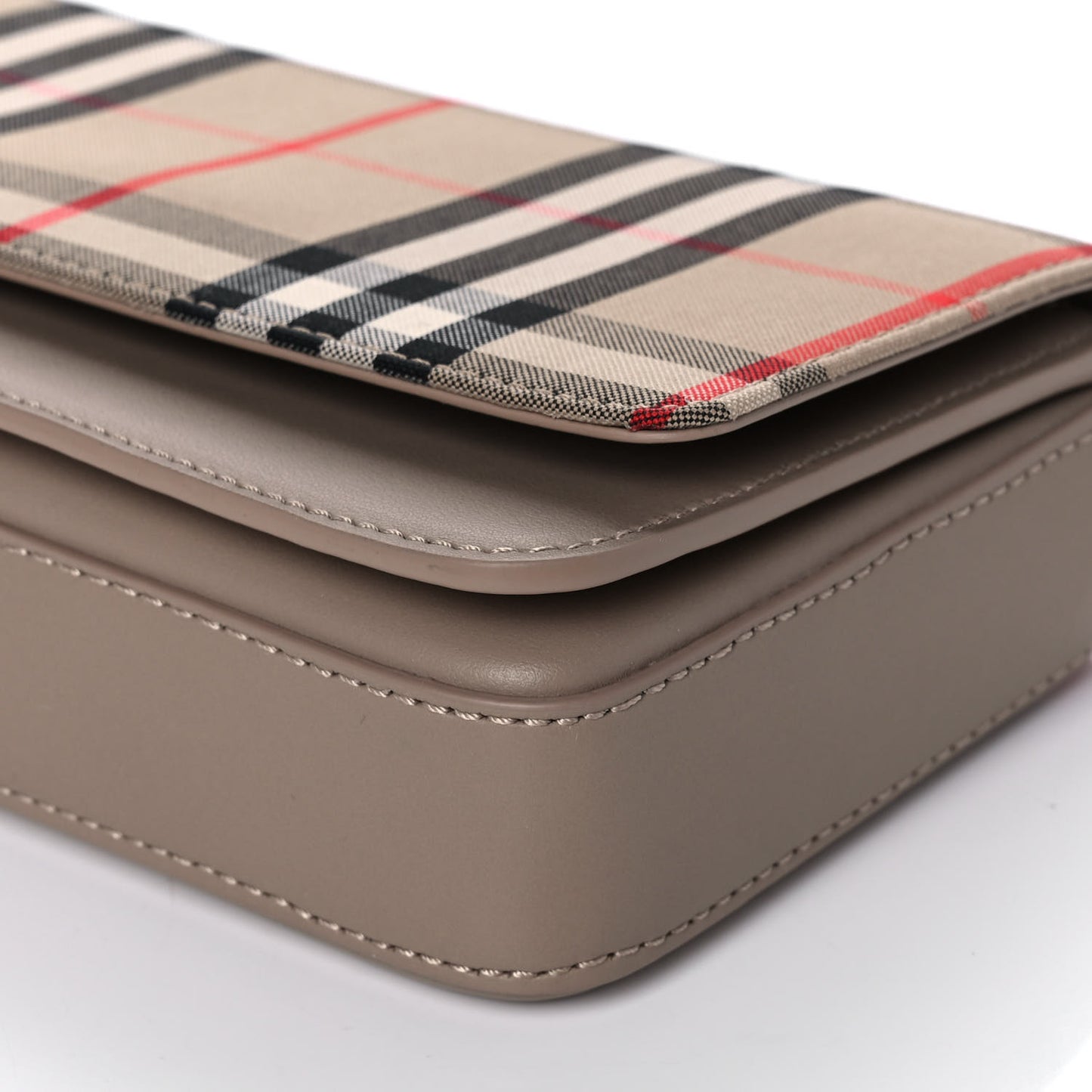 Calfskin Vintage Check Hayes Crossbody Beige