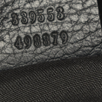 Gucci Denim Monogram Hobo Black 7 of 13