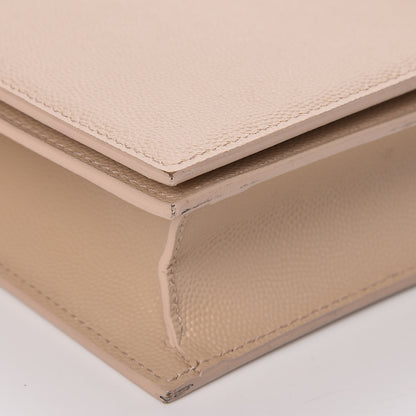 Saint Laurent Grain De Poudre Classic Kate Monogram Clutch Nude Powder 6 of 12