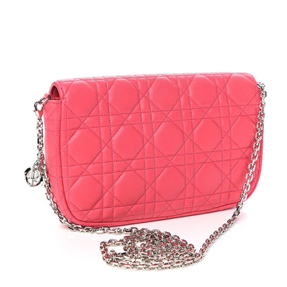 Christian Dior Lambskin Cannage Miss Dior Promenade Pouch Fuchsia 3 of 10