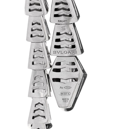 Bulgari 18K White Gold Diamond Serpenti Viper Pave Bracelet S 3 of 4