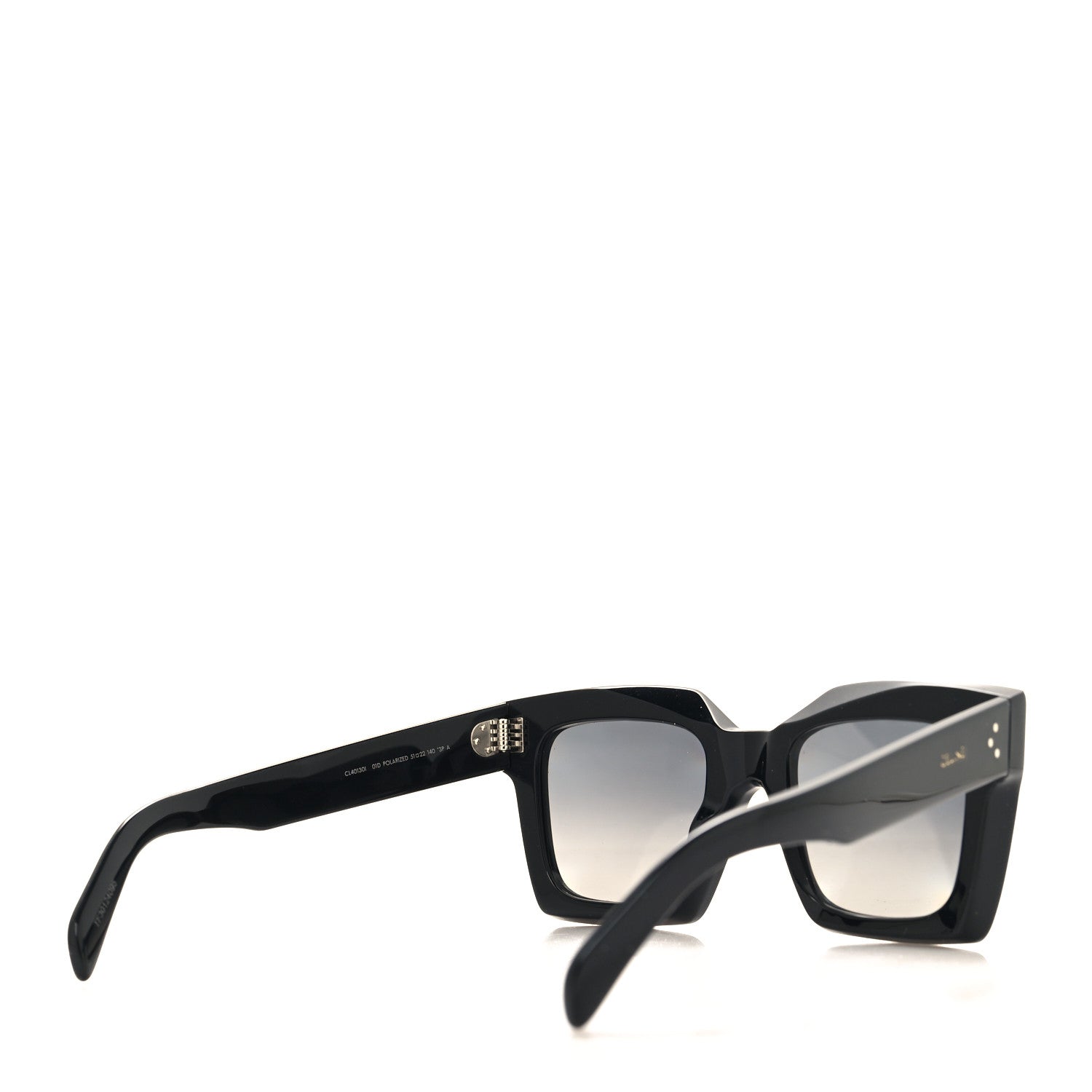 Celine Acetate Square Sunglasses CL401301 Black 4 of 8