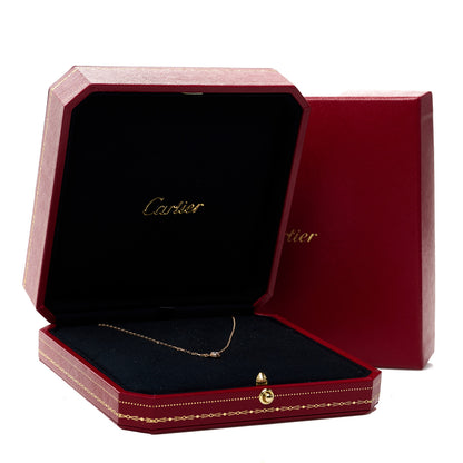 Cartier 18K Pink Gold Diamond LM D'Amour Pendant Necklace 6 of 6