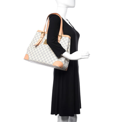 Louis Vuitton Damier Azur Hampstead MM 2 of 11