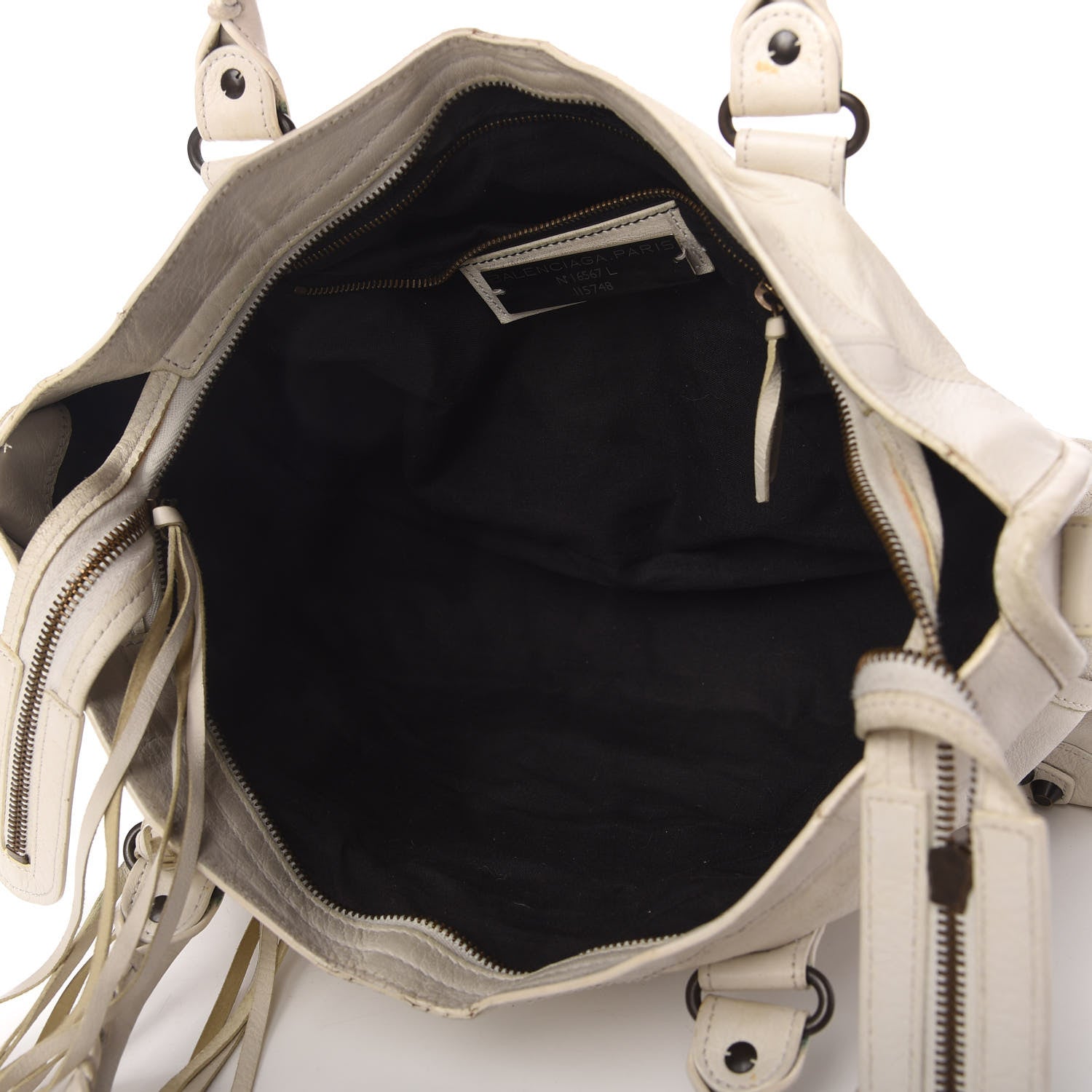 Balenciaga Agneau Classic Hardware City White Light 5 of 21