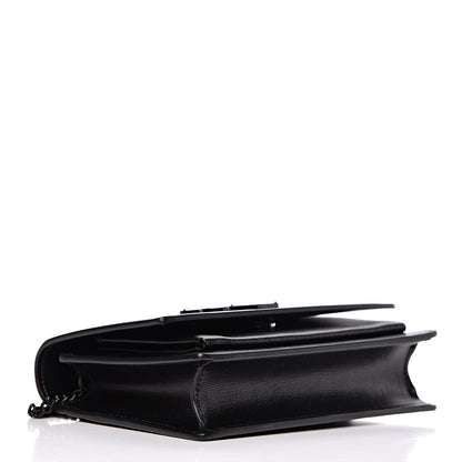 Saint Laurent Calfskin Monogram Sunset Chain Wallet Black 4 of 8