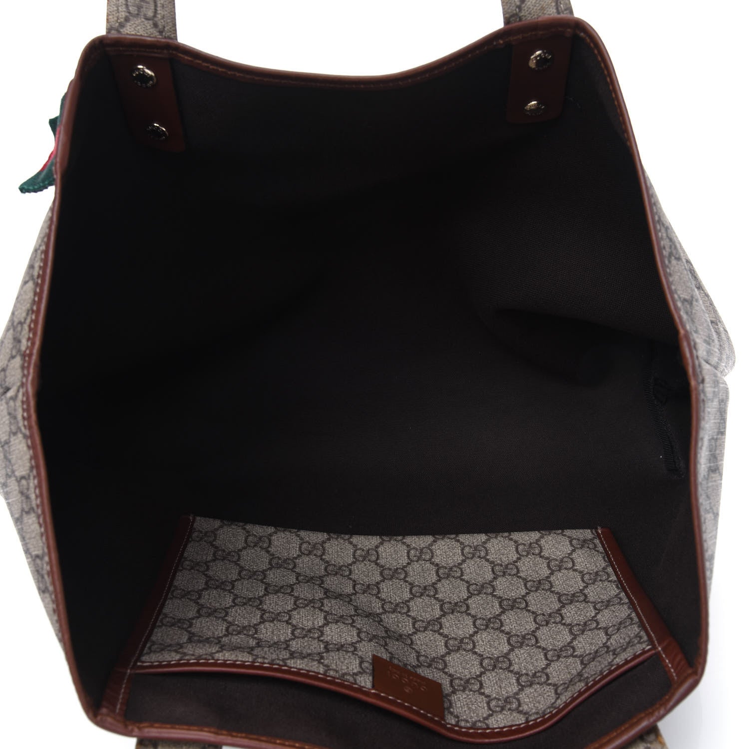 Gucci GG Plus Monogram Medium Signature Web Loop Tote Brown 5 of 15