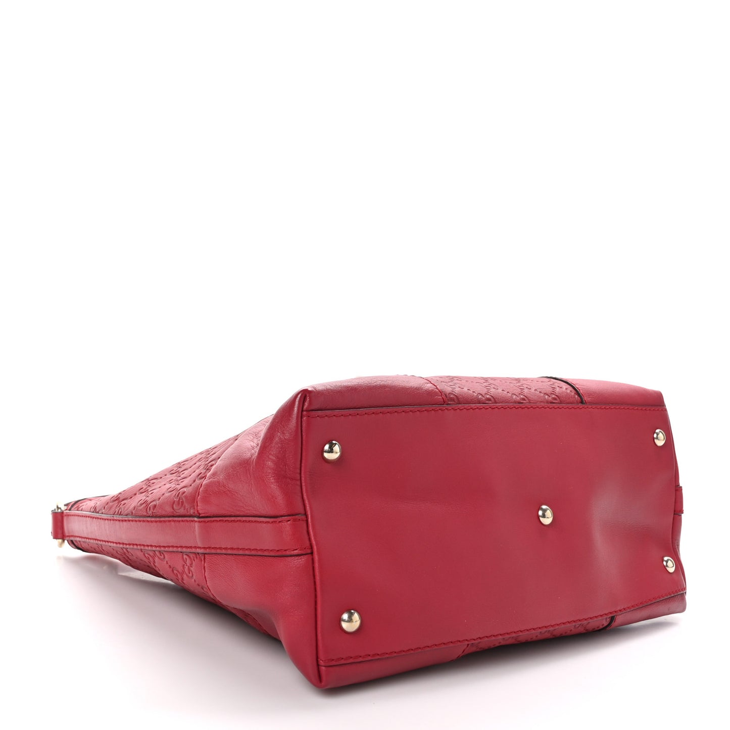 Guccissima Medium Lovely Heart Hobo Red