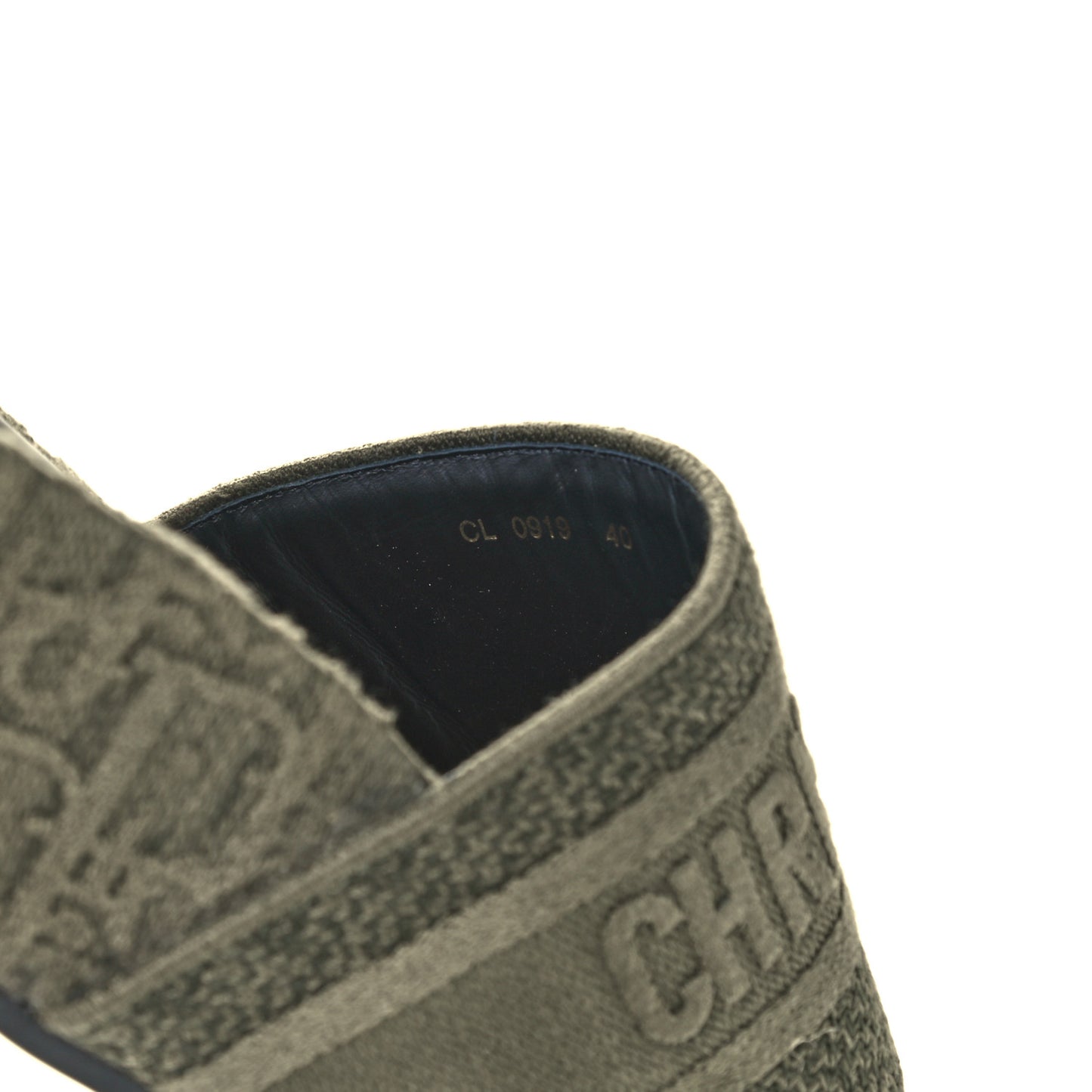 Oblique Denim D-Way Platform Sandal 40 Kaki