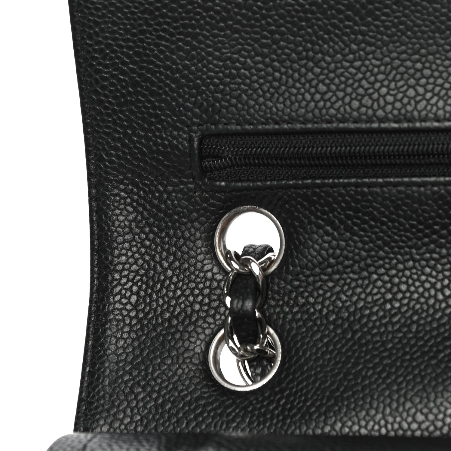 Chanel Caviar Quilted Medium Double Flap Black 19 of 21