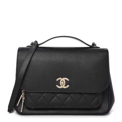 Chanel Caviar Quilted Large Business Affinity Flap Black 1 of 10