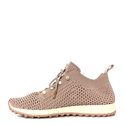 Jimmy Choo Veles Knit Pearly Lace Up Sneaker 38 Light Pink 1 of 8