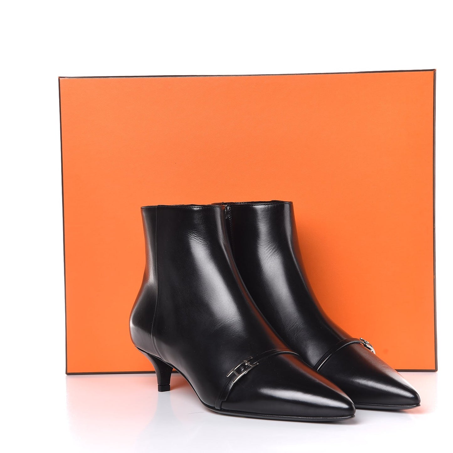 Calfskin Perrine Ankle Boots 37 Black