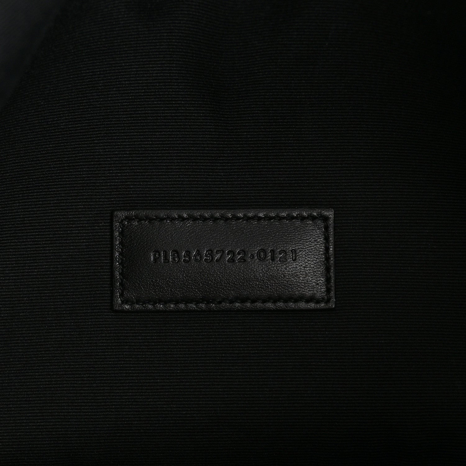Saint Laurent Raffia Calfskin Rive Gauche Zipped Pouch Naturale Black 7 of 9