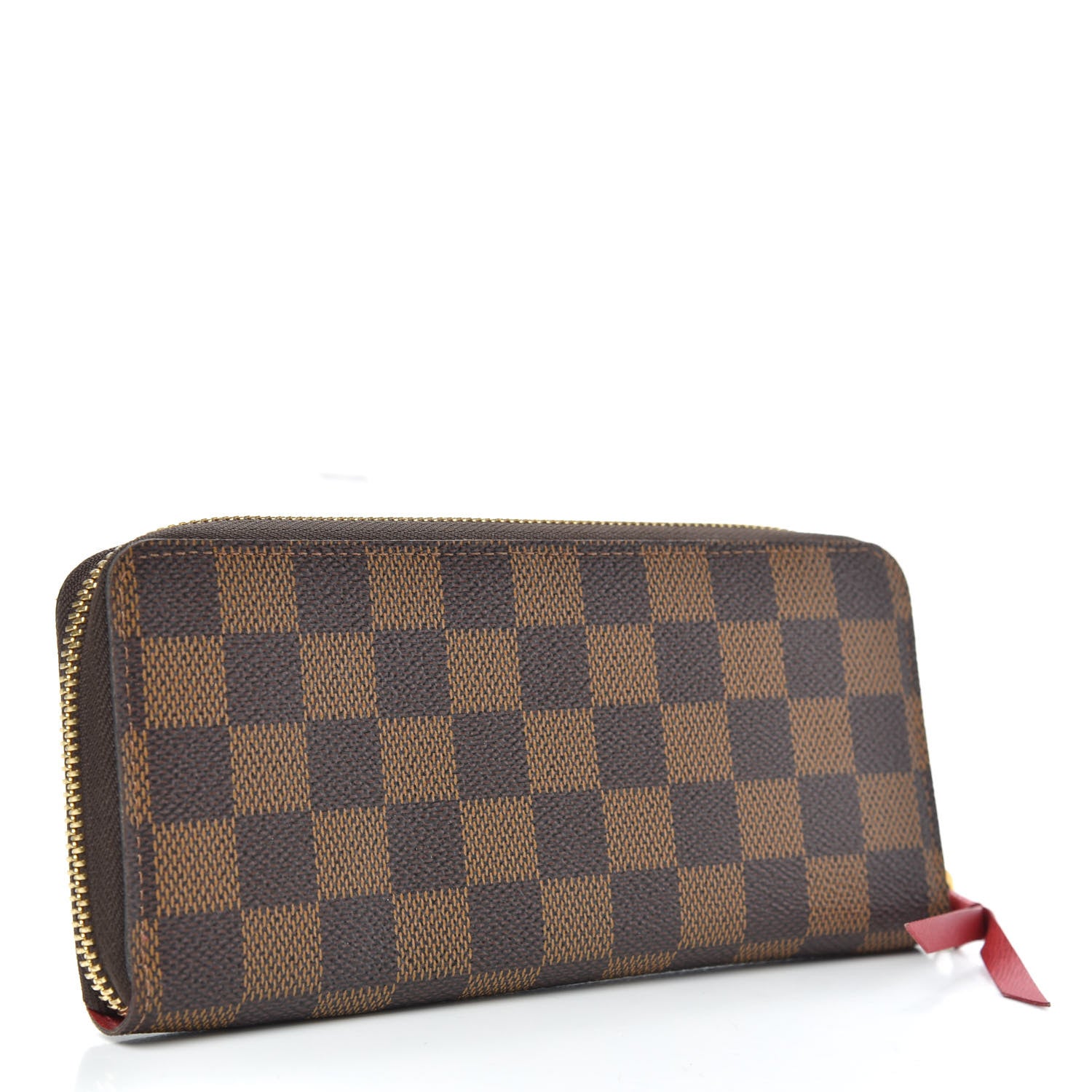 Louis Vuitton Damier Ebene Clemence Wallet Cherry 3 of 8