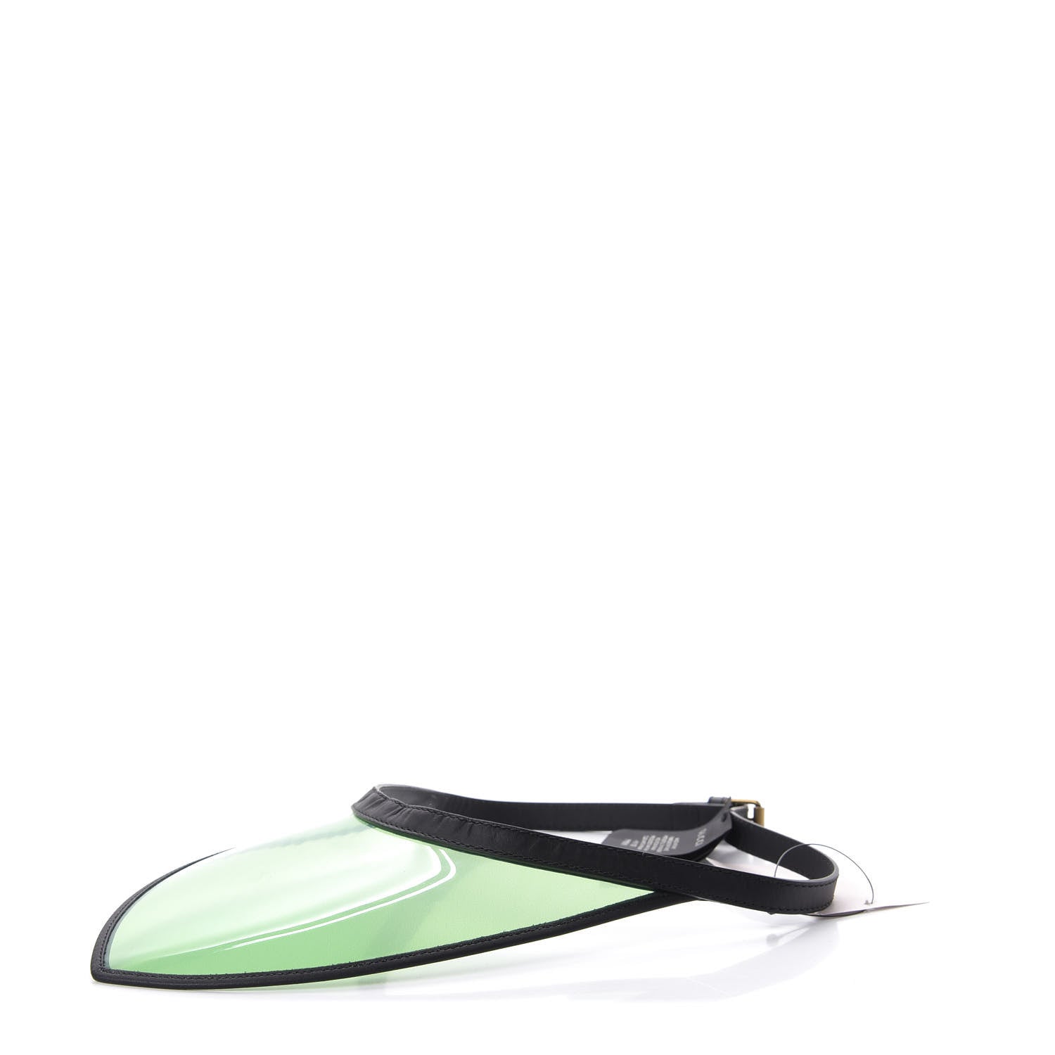 Gucci Calfskin Vinyl Visor S Black Green 1 of 7