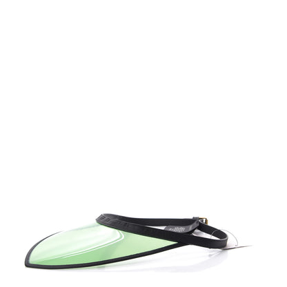 Gucci Calfskin Vinyl Visor S Black Green 1 of 7