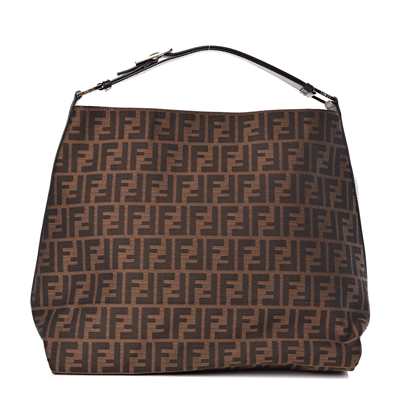 Fendi Zucca Large Hobo Tobacco 1 of 10