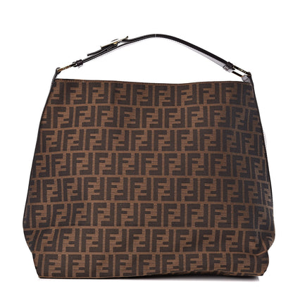 Fendi Zucca Large Hobo Tobacco 1 of 10
