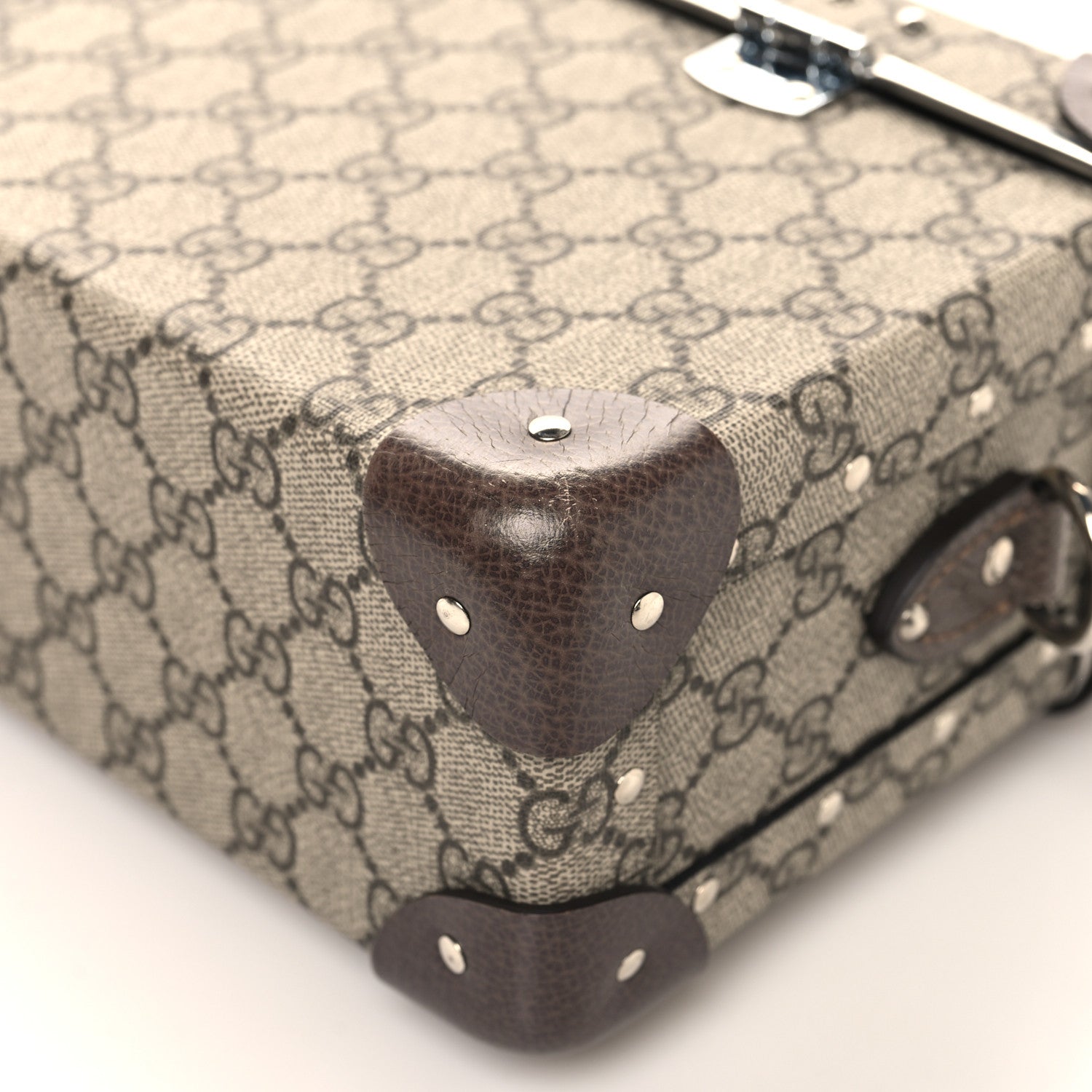 Gucci GG Supreme Monogram Globe-Trotter Beauty Case Brown 12 of 14