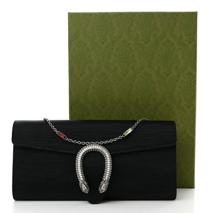Gucci Grosgrain Satin Small Dionysus Shoulder Bag Black 10 of 10
