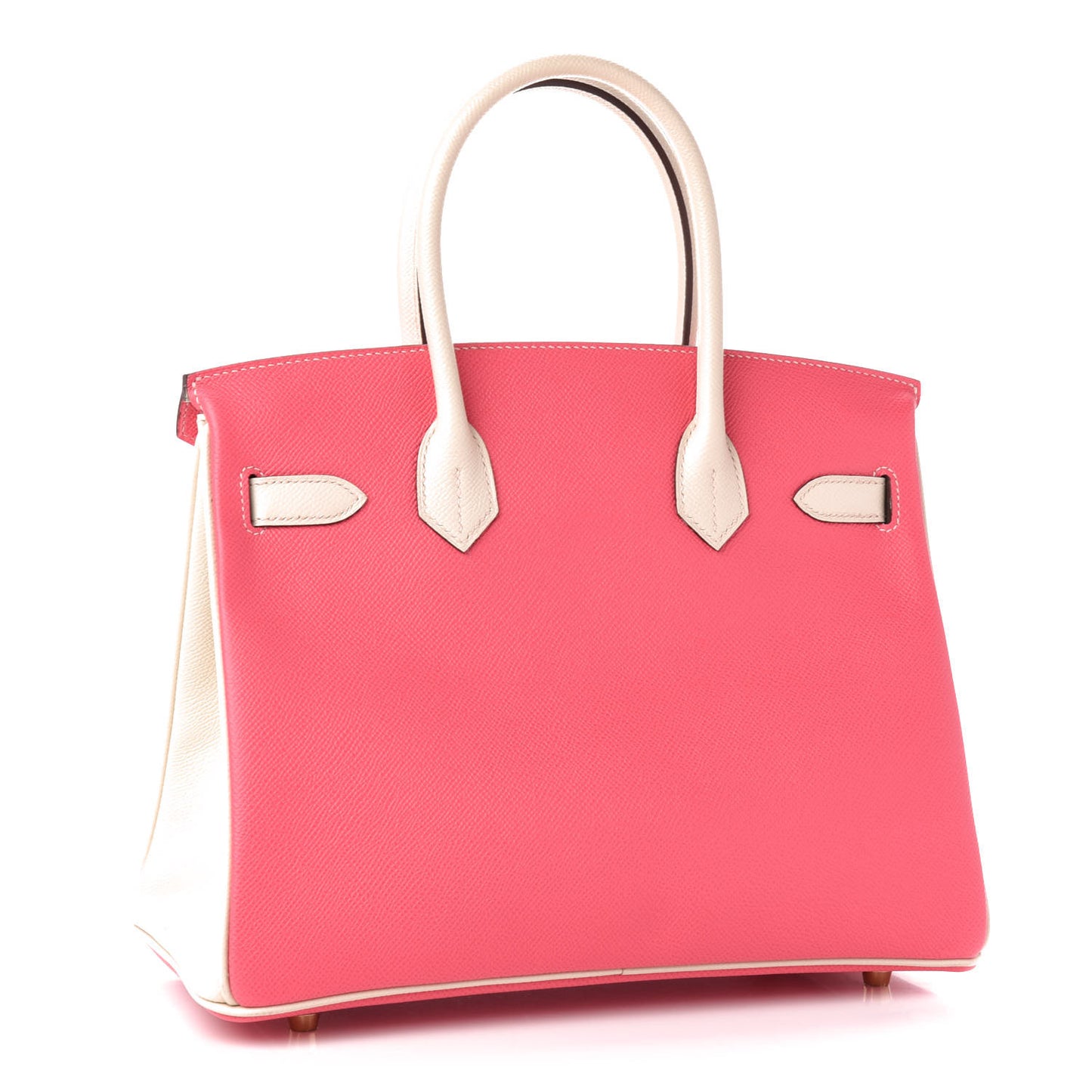 Epsom Horseshoe Birkin 30 Rose Azalee Craie