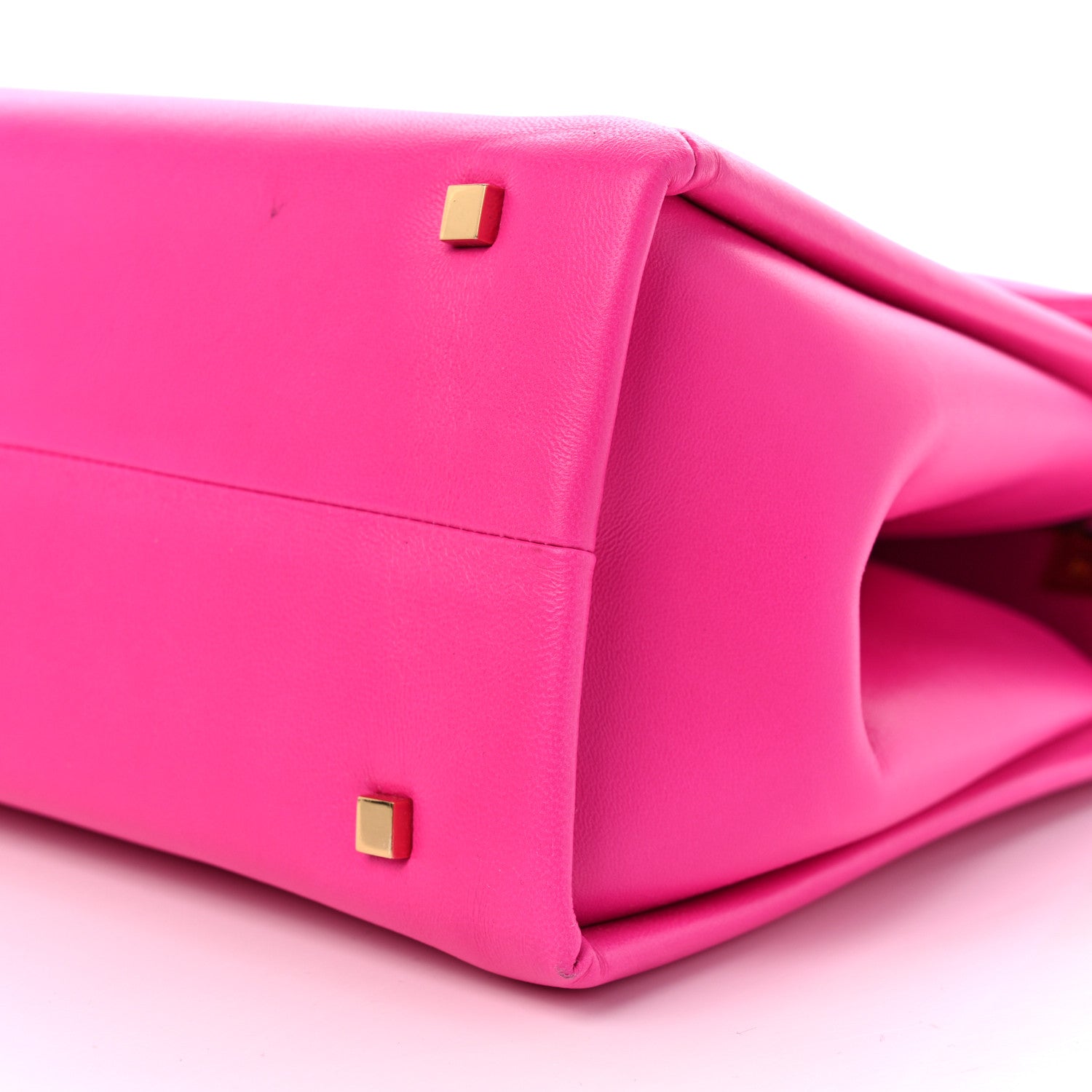 Valentino Garavani Nappa Tonal Monochrome One Stud Top Handle Bag Pink PP 10 of 11