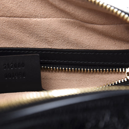 Gucci Suede Patent Web Small Ophidia Shoulder Bag Black 9 of 11