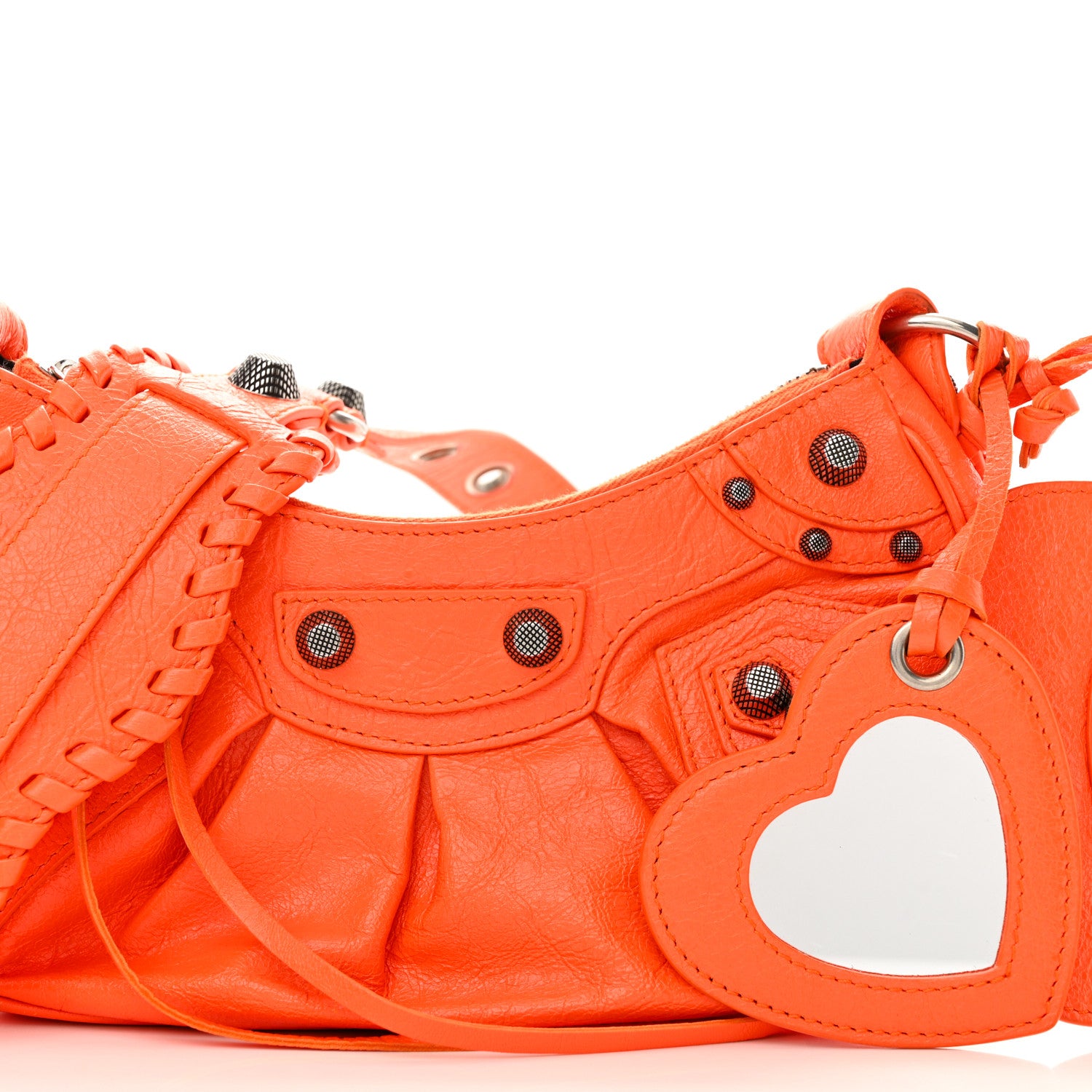 Balenciaga Agneau Arena Le Cagole Shoulder Bag XS Orange 9 of 11